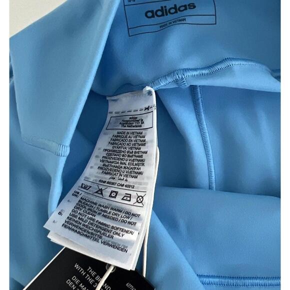 $100 Adidas All Me Luxe 7/8 Length High-Rise Leggings Blue Women’s IR7925 XL - Picture 7 of 8